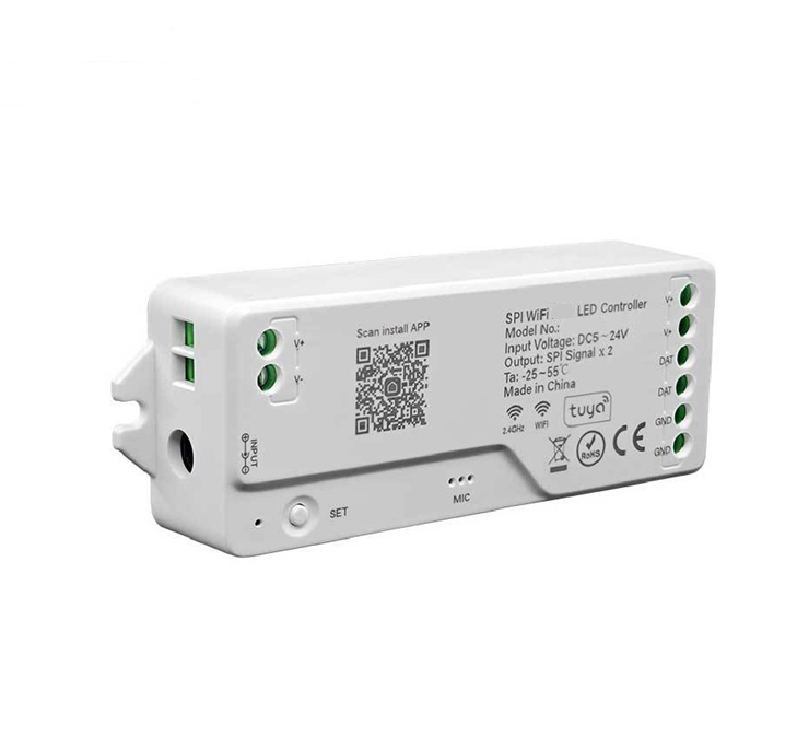 Smart Life Tuya WIFI LED Strip Light Controller | SPI | RGBIC | DC 5-24V