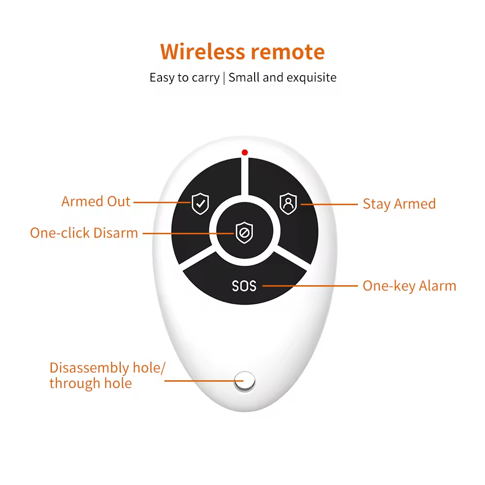 Wireless Remote Control for H502 GSM Alarm System | RF433