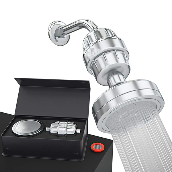 15-Stage Shower Filter with Vitamin C Shower Head (Chrome Plated)