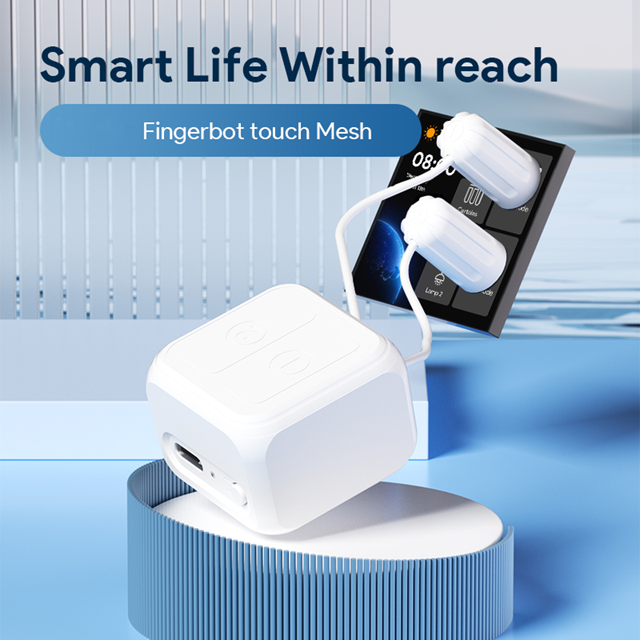Smart Life Tuya Bluetooth 2CH Fingerbot Smart Button Pusher for Touch Screens, Switches, Appliances