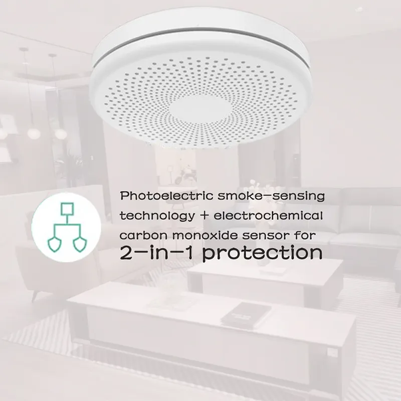 Smart Life Tuya WIFI Smoke & Carbon monoxide (CO) Detector Sensor