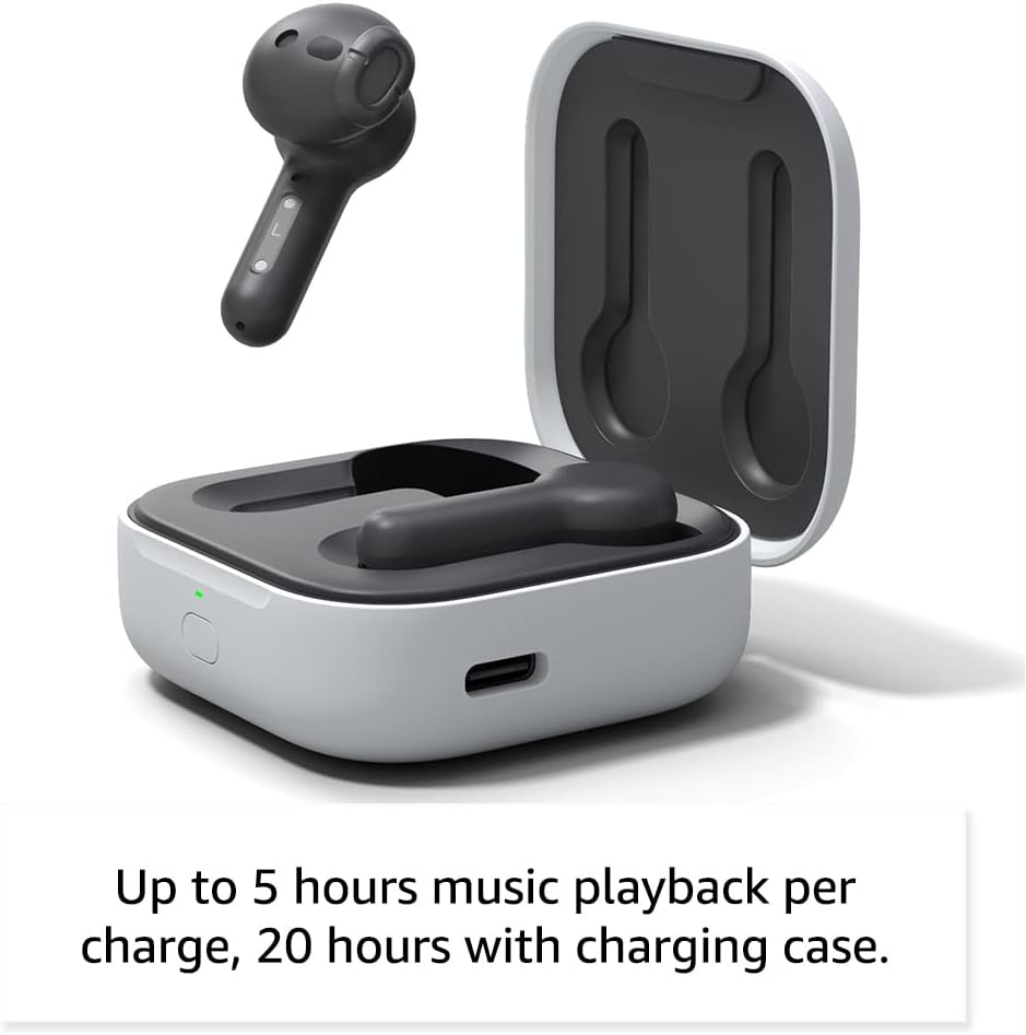 All-new Echo Buds (2023 Release) True Wireless Bluetooth 5.2 Earbuds with Alexa, charging case Black