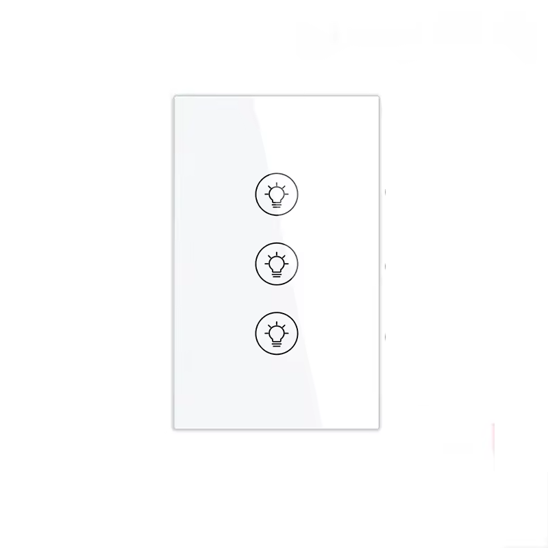 Smart Life Tuya WIFI 3CH Dimmer Light Switch | Live & Neutral Wire | White