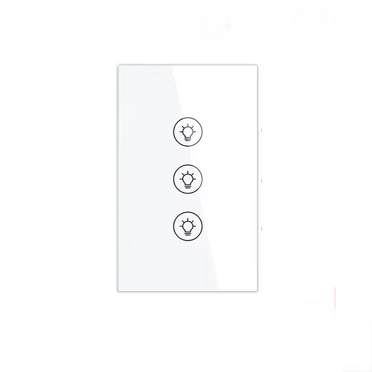 Smart Life Tuya WIFI 3CH Dimmer Light Switch | Live & Neutral Wire | White