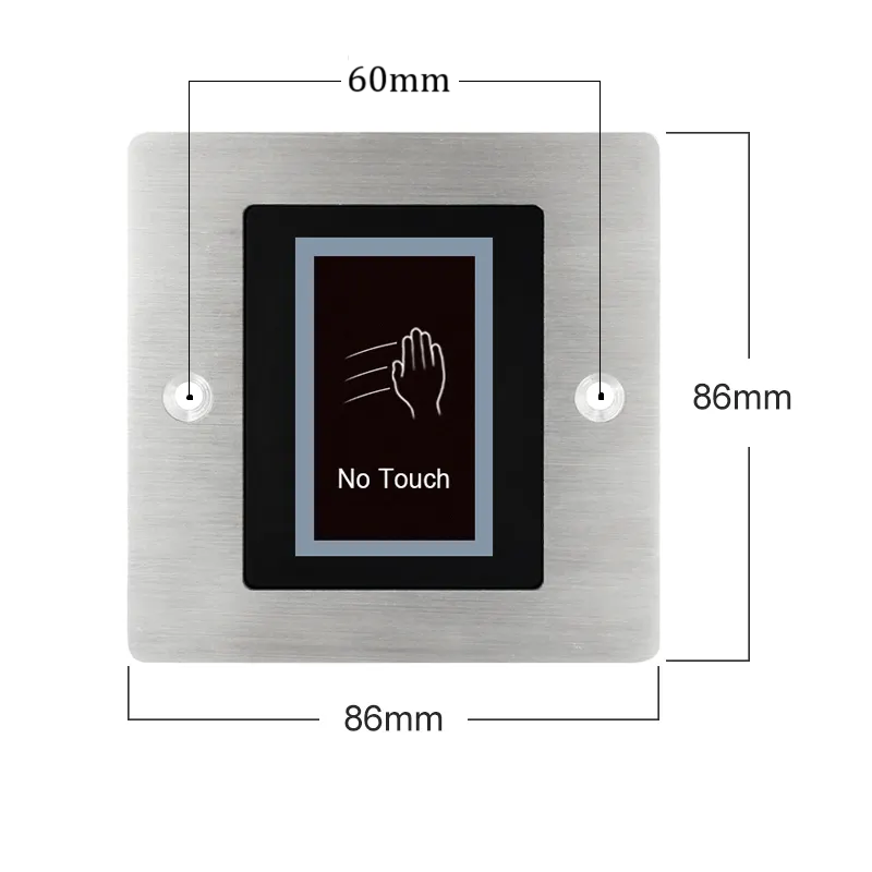 Access Control Embedded Waterproof 12V Infrared No Touch Exit Button Door Release Button