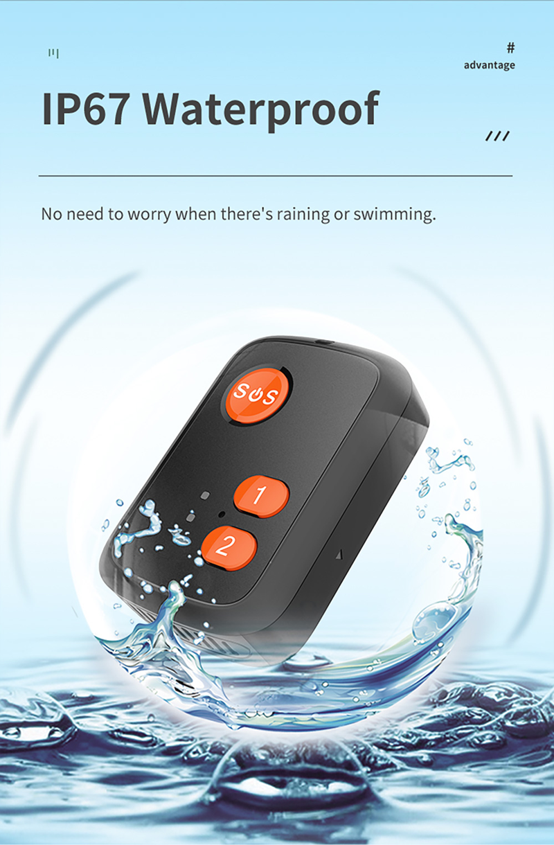 4G GPS Pendant Child Elderly Asset Safety Tracker w/ SOS Button, Voice Calling & Real‑Time Tracking