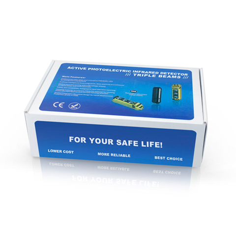 Outdoor Wireless Infrared 3 beam 100m Detector for Tuya Alarm System | RF433 | Solar Rechargeable