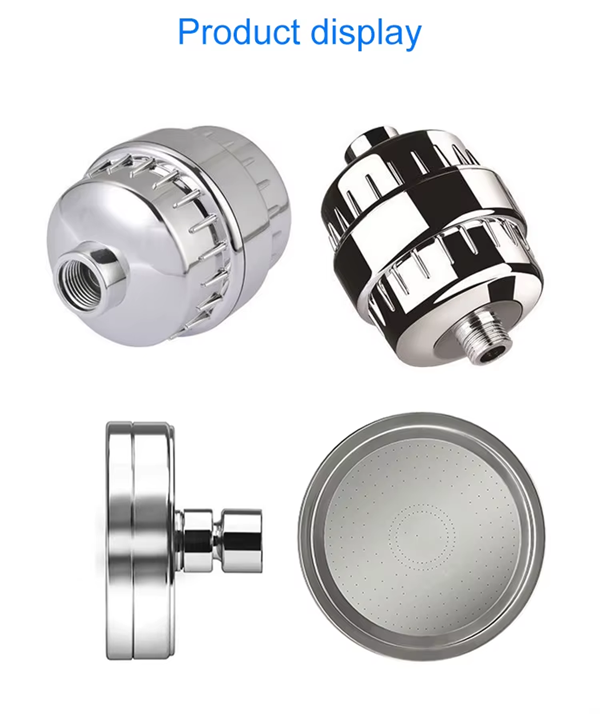 15-Stage Shower Filter with Vitamin C Shower Head (Chrome Plated)