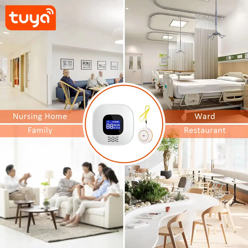 Smart Life Tuya WIFI Pager SOS Emergency Panic Button Alarm System | 5V