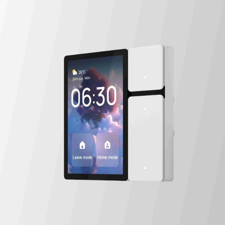 Smart Life Tuya WIFI 3.5 inch In-Wall Touch Screen Control Panel w/ 3CH Relays & IR Remote Controller