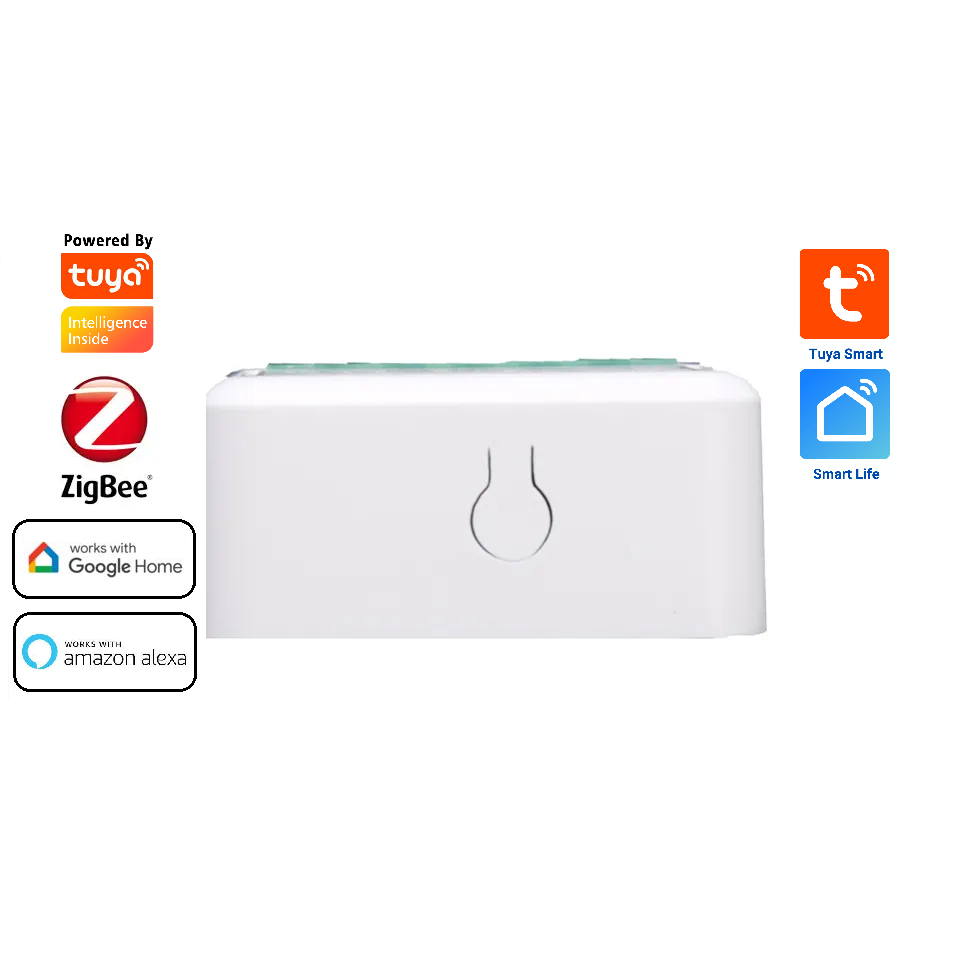 Smart Life Tuya Zigbee 1CH 250W LED Light / 10A 2200W Appliance Neutral Mini Switch