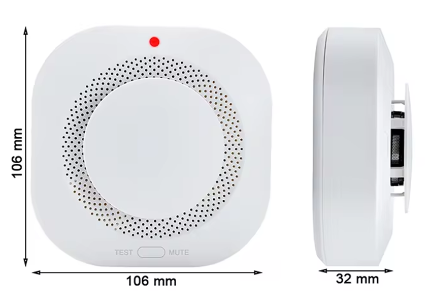 Wireless Smoke Detector Sensor w/ 80db Alarm Speaker for WG103T or H502 GSM Alarm System | RF433