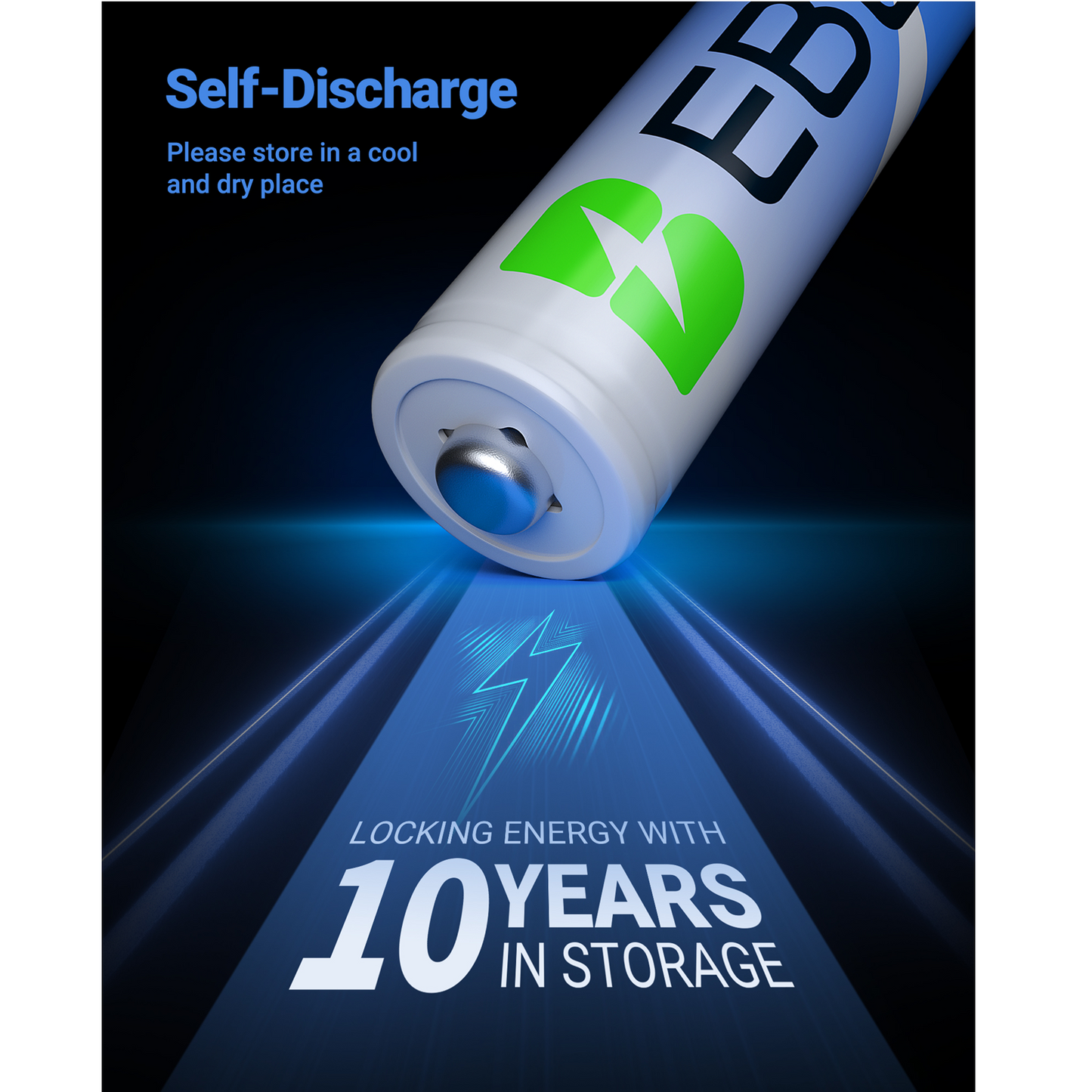 EBL AAA Lithium Batteries – 1.5V 1200mAh Long‑Lasting High‑Performance Cells (4‑Pack)