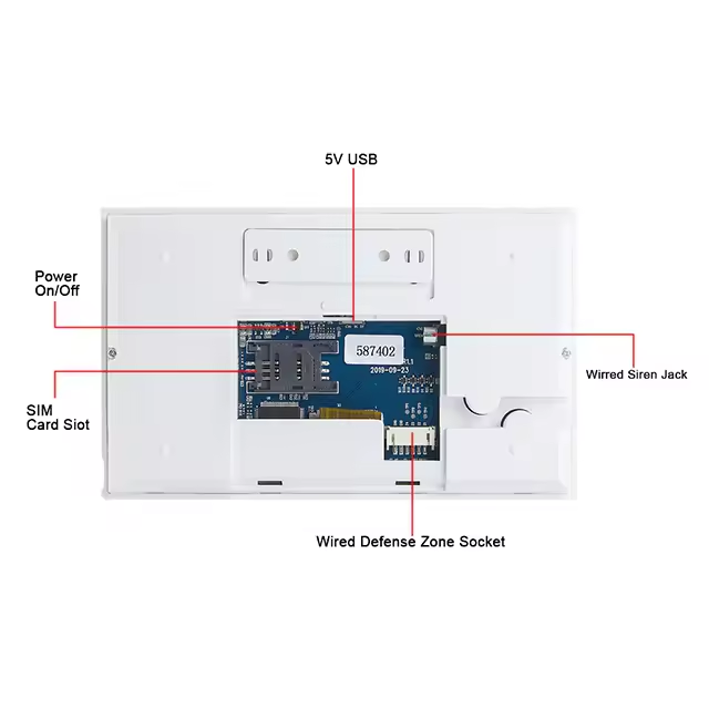 Smart Life Tuya WIFI 4G SIM Touch Screen Alarm System | 5V | WG107T