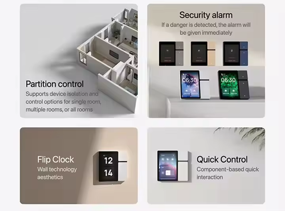 Smart Life Tuya WIFI 3.5 inch In-Wall Touch Screen Control Panel w/ 3CH Relays & IR Remote Controller
