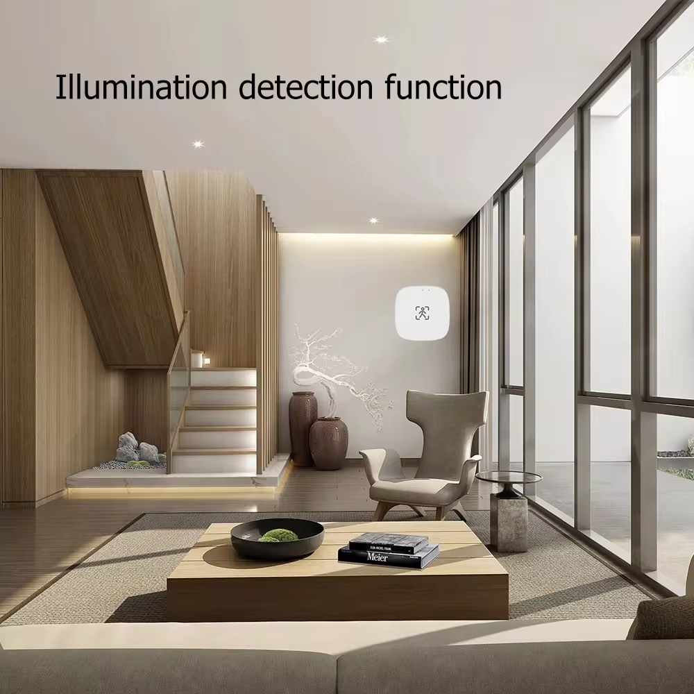 Smart Life Tuya WIFI Human Presence Motion Detector w/ Light Lux Sensor | 5V | On Wall