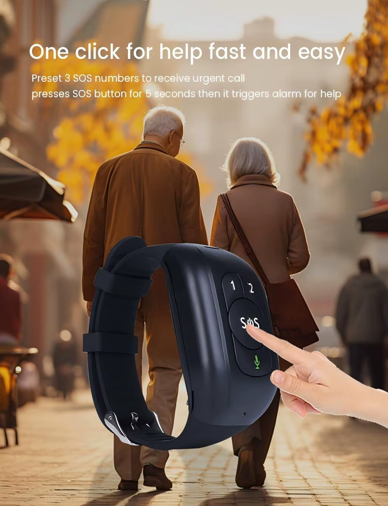 4G GPS Watch Child Elderly Safety Real-Time Tracker, SOS Button, Voice Calling & Health Monitor