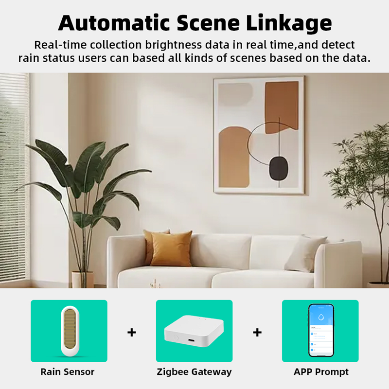 Smart Life Tuya Zigbee Rain Detector Sensor | IP55 Outdoor Rainproof | 3V