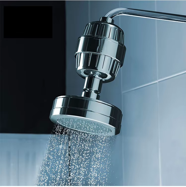 15-Stage Shower Filter with Vitamin C Shower Head (Chrome Plated)