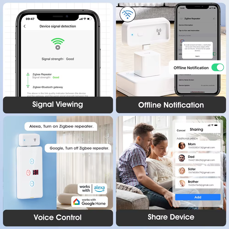 Smart Life Tuya Zigbee Signal Repeater | 20dB | 5V | USB-C