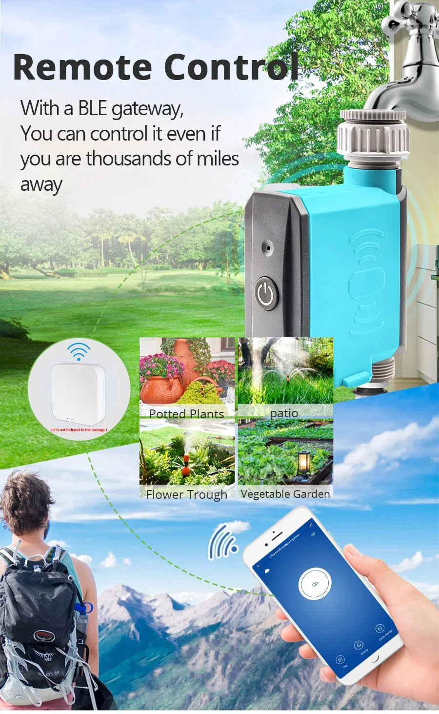 Smart Life Tuya Bluetooth Irrigation Sprinkler Timer