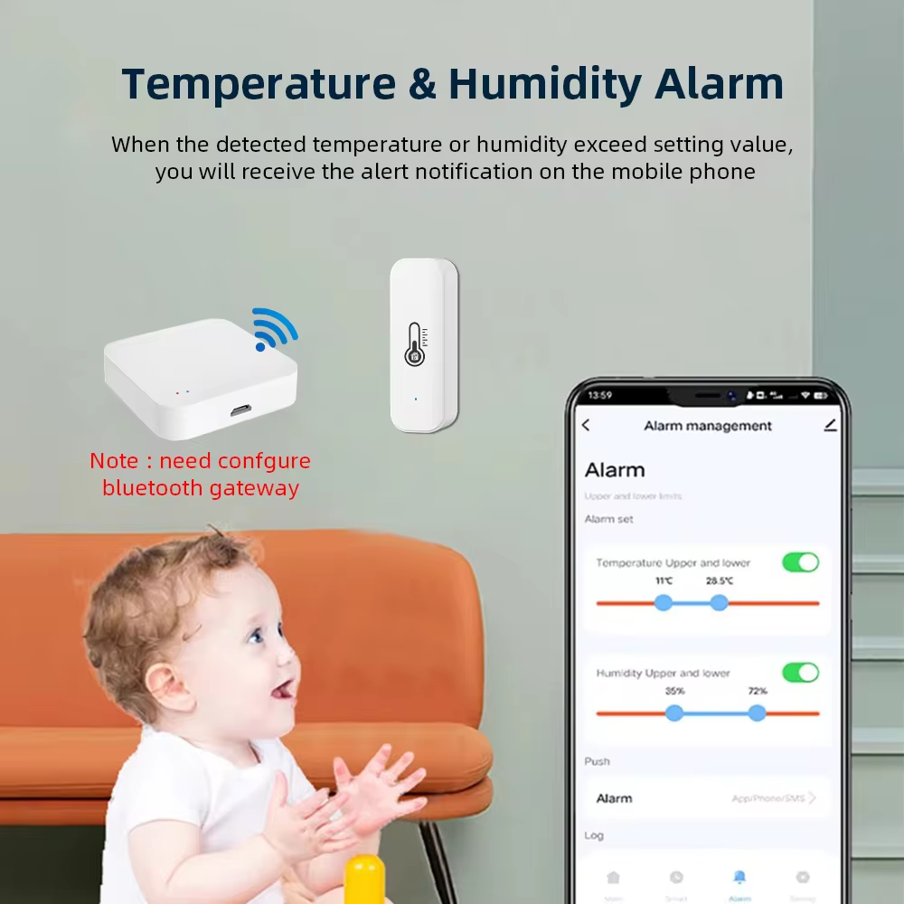 Smart Life Tuya Bluetooth Temperature & Humidity Sensor | 3V