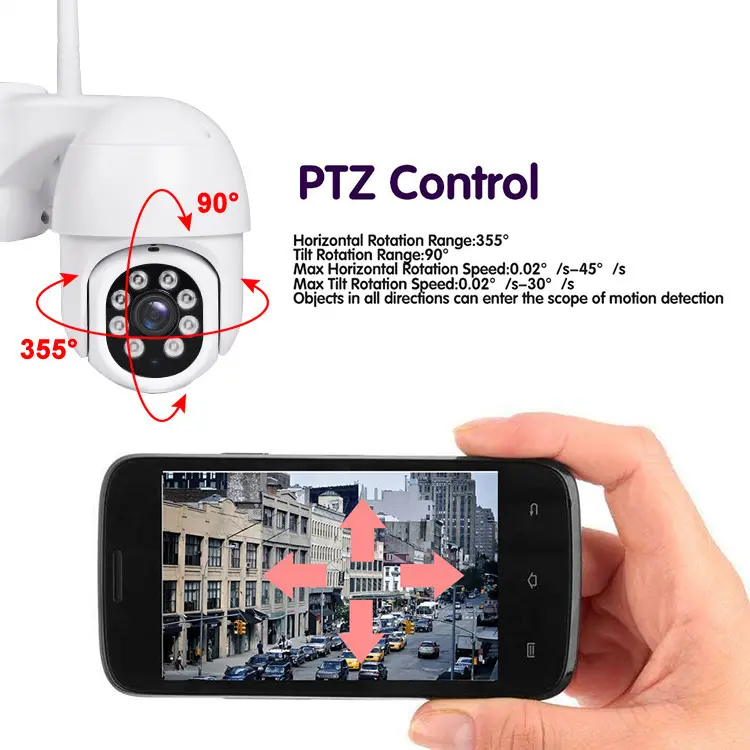 Smart Life Tuya NVR CCTV Camera Kit w/ 4 Waterproof 3MP PTZ Cameras & 2-way Audio