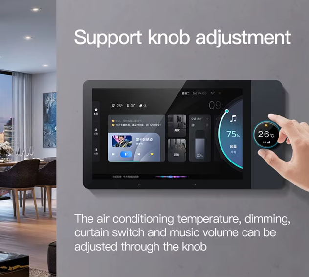 Smart Life Tuya WIFI 8 inch In-Wall Touch Screen Control Panel w/ Zigbee Gateway, RJ45