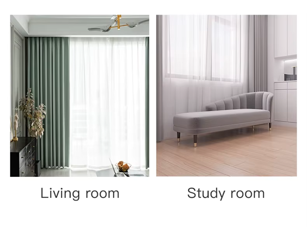 Smart Life Tuya WIFI Curtain Robot Motor for Roman Pole T-Rail U-Rail w/ Remote (Double Opening)