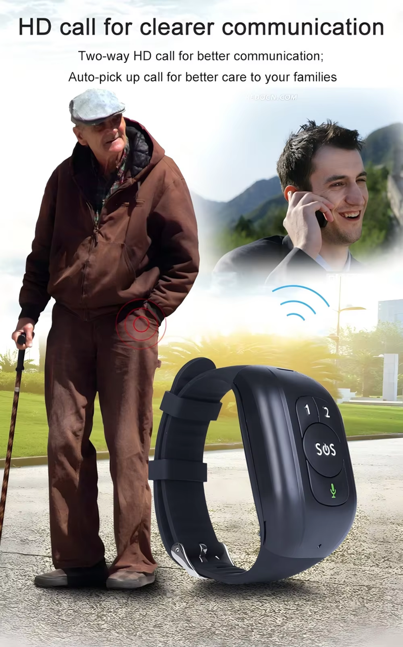 4G GPS Watch Child Elderly Safety Real-Time Tracker, SOS Button, Voice Calling & Health Monitor