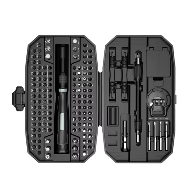 152 in 1 Precision Screwdriver Set w/ 140 Magnetic Bits Tool Kit w/ Carry Case | Black