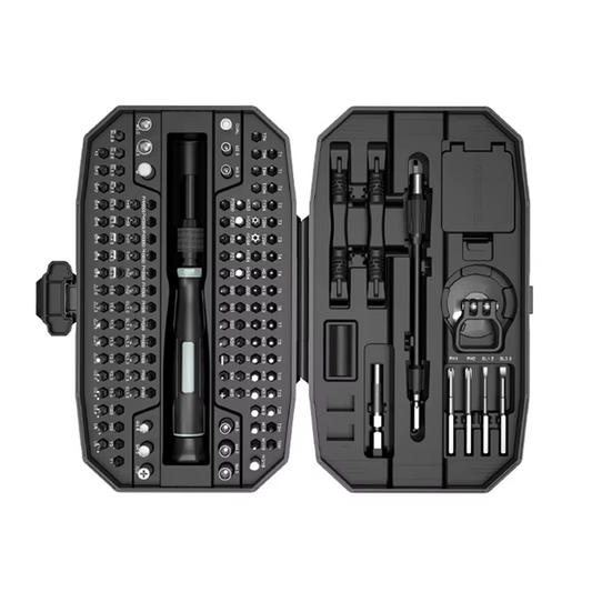 152 in 1 Precision Screwdriver Set w/ 140 Magnetic Bits Tool Kit w/ Carry Case | Black