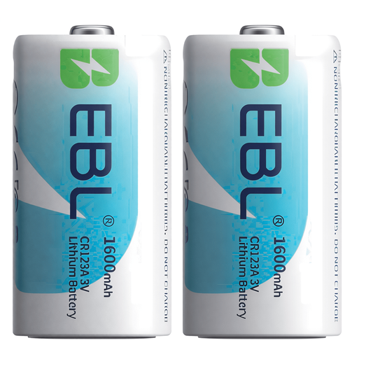 EBL CR123A Lithium Battery | 3V | 1600mAh | 4 Pack