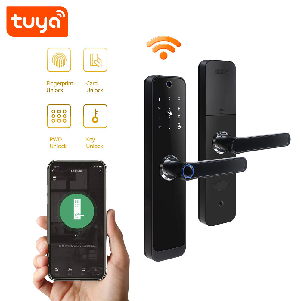 Smart Life Tuya WIFI Access Control Fingerprint Keypad Card Video Door ...