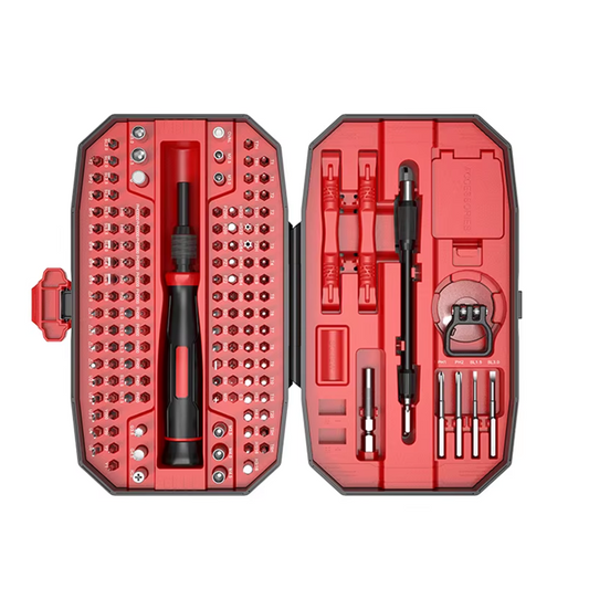 152 in 1 Precision Screwdriver Set w/ 140 Magnetic Bits Tool Kit w/ Carry Case | Red