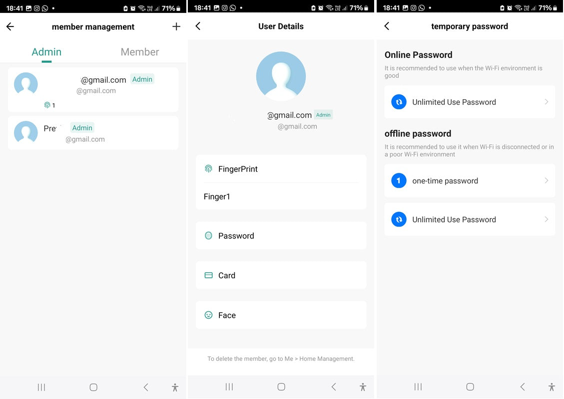Smart Life Tuya WIFI Door Handle Face Fingerprint Keypad Card Video Doorbell Intercom Lock | D14 Pro