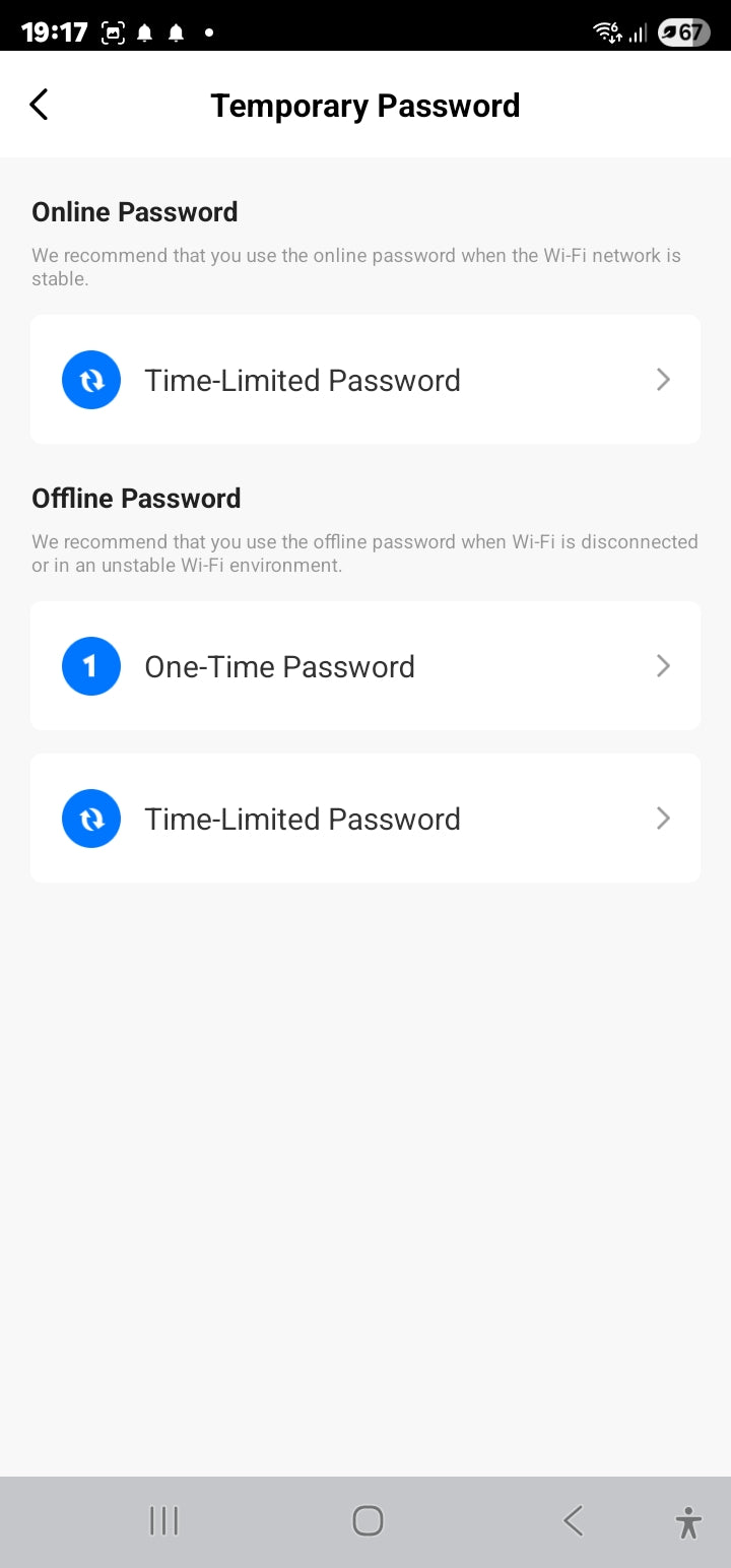 Smart Life Tuya WIFI Door Handle Fingerprint Keypad Card Lock | S1 | Black