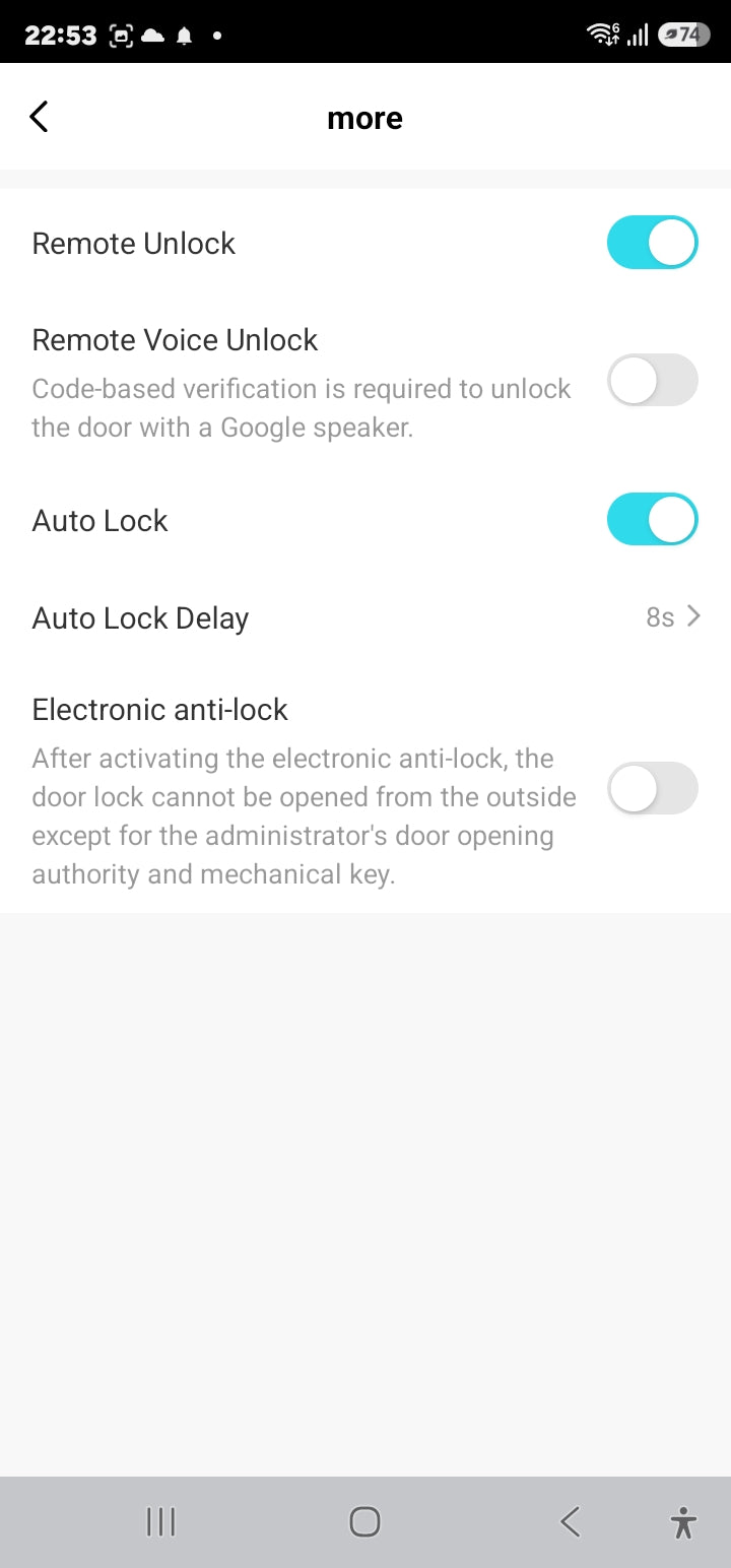 Smart Life Tuya Bluetooth Door Cylinder Lock Fingerprint Keypad Card Key | Silver & Black