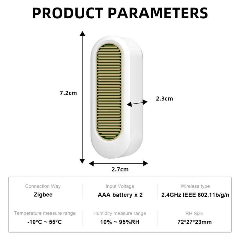 Smart Life Tuya Zigbee Rain Detector Sensor | IP55 Outdoor Rainproof | 3V