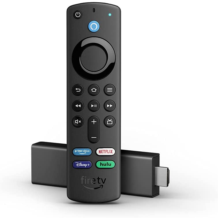 Fire TV Stick 4K streaming device with latest Alexa Voice Remote (includes TV controls) 2021