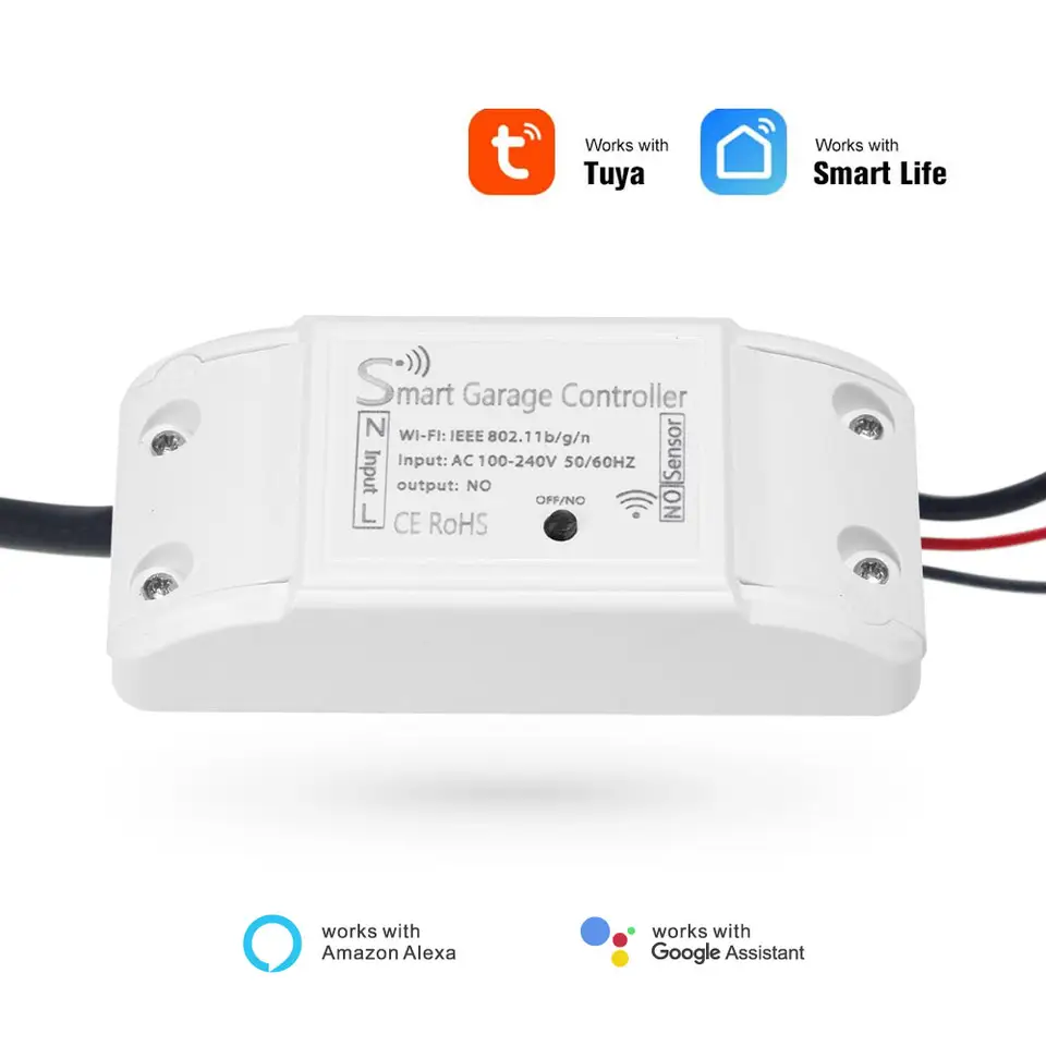 WIFI Control Smart Life Tuya Garage Door Opener 220-240V EU Plug