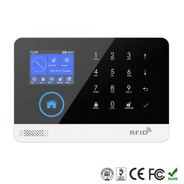 WIFI Control Smart Life Tuya WG103T 2G GSM Alarm System (Black)