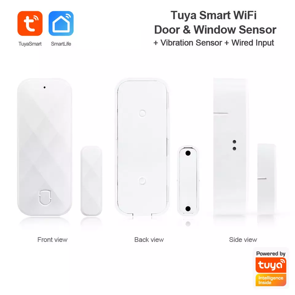 WIFI Control Smart Life Tuya Wireless Door Window with Vibration Sensor