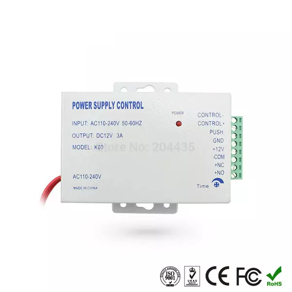 Access Control Power Supply DC 12V 3A