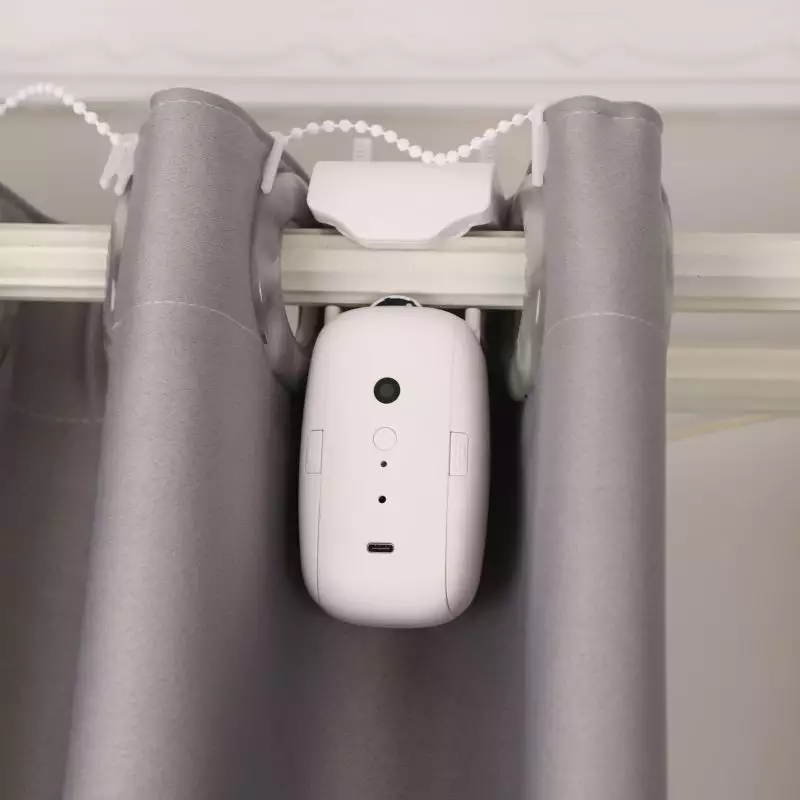 Smart Life Tuya Bluetooth Curtain Robot Motor for Roman Pole w/ Remote (Single Opening)