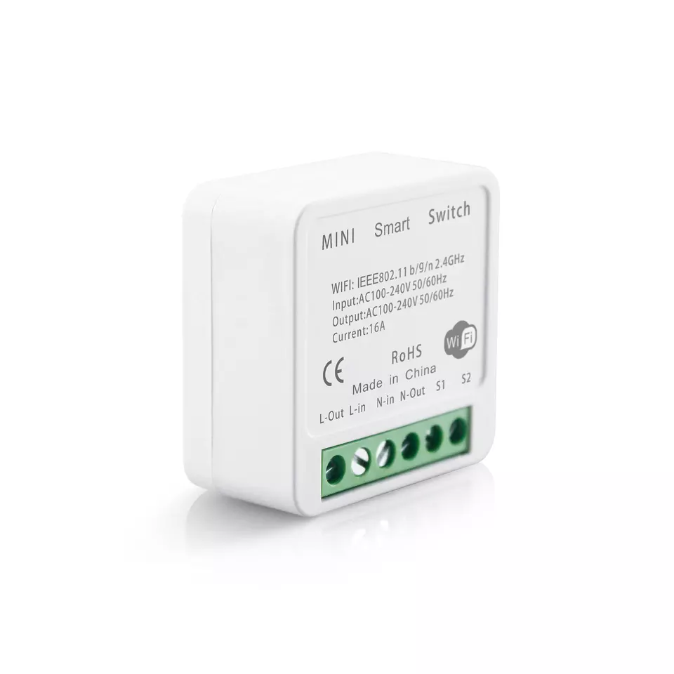 Smart Life Tuya WIFI 1CH 16A 3500W 3.5KW Appliance Mini Switch