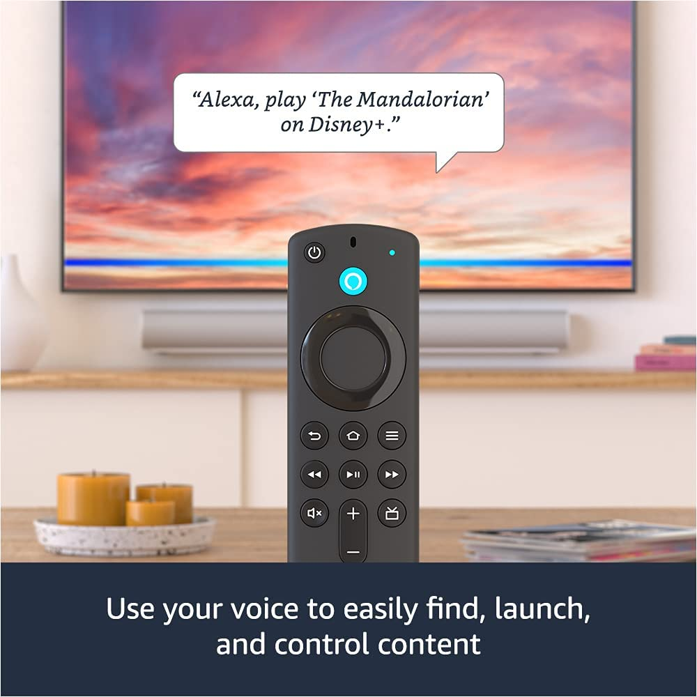 Fire TV Stick 4K streaming device with latest Alexa Voice Remote (includes TV controls) 2021