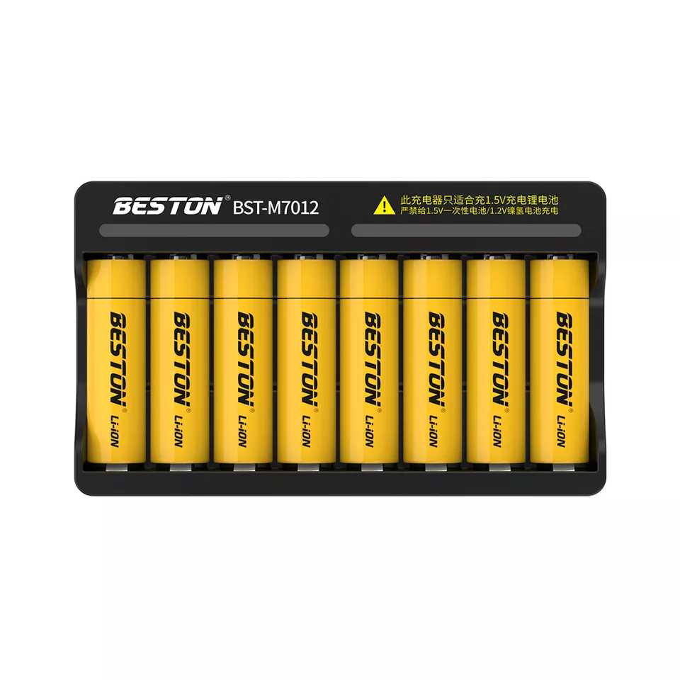 BESTON M7012 Rechargeable Lithium Battery Smart Charger for BESTON AA AAA 1.5V Batteries | 8 Slot