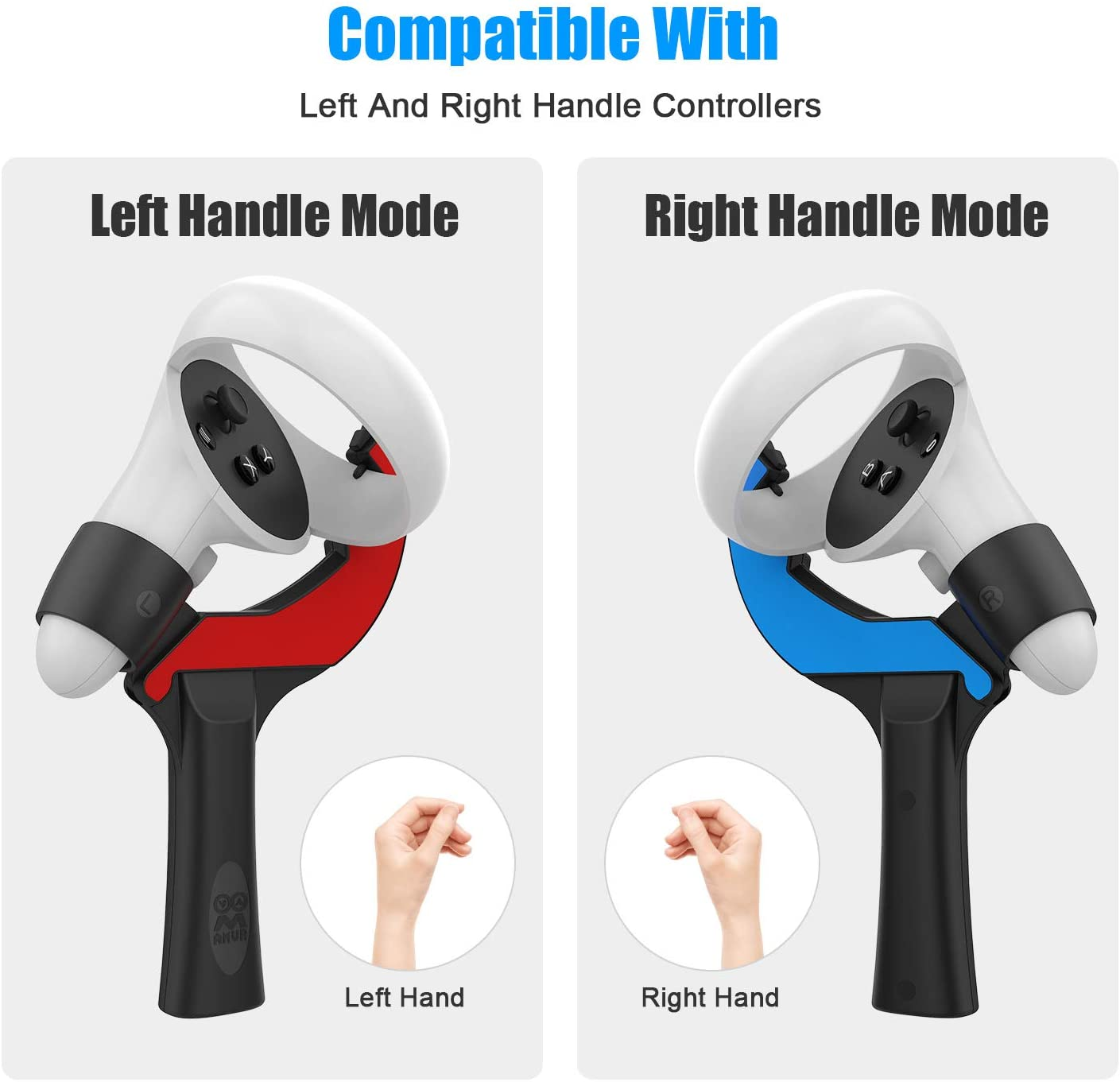 AMVR Table Tennis Paddle Grip Handle for Oculus Quest 2 Eleven Table Tennis