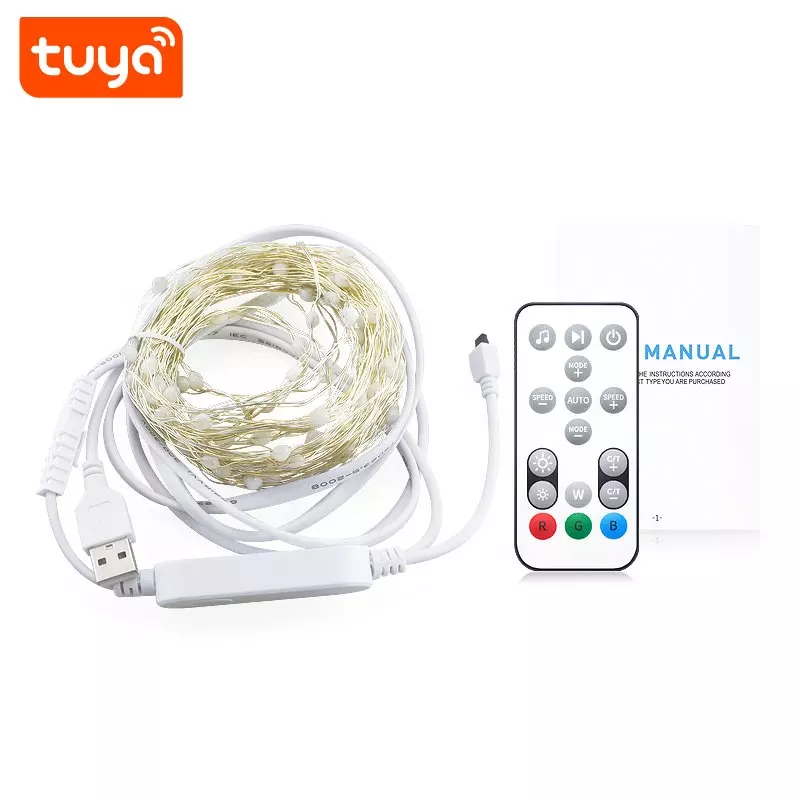 WIFI Control Smart Life Tuya 10M RGB LED String Fairy Lights